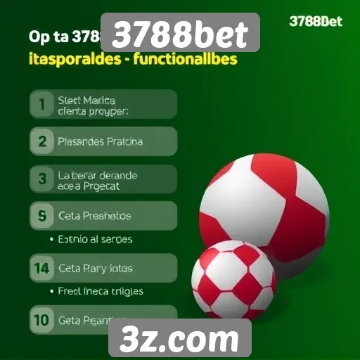 Análise das funcionalidades do site 3788bet